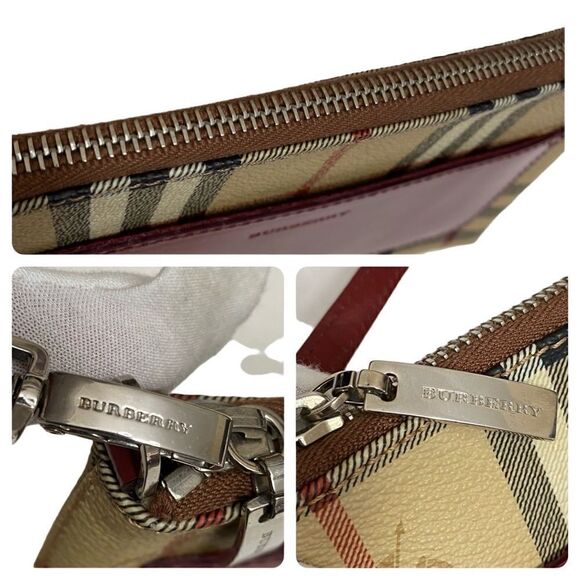 BURBERRY Nova Check Pvc Leather Handbag Shoulder Bag 💼 - Picture 7 of 17